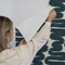 Tempaper Wiggle Room by Bobby Berk Peel and Stick Wallpaper Blue/Cream